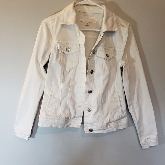 Maurices White Denim Jean Jacket Size 